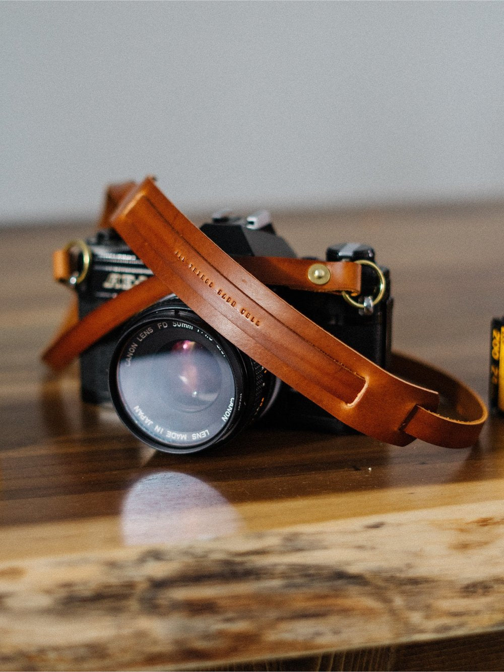 Canon A1 with Leather Camera Strap
