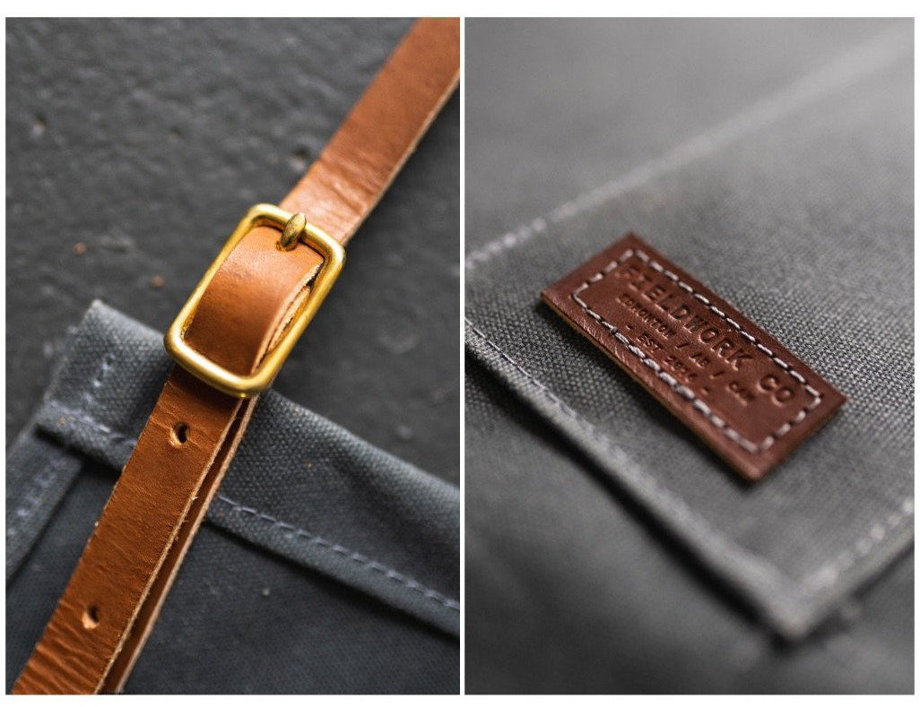 The Carpenters Apron - Fieldwork Co Waxed Canvas and Leather Hand Made Goods